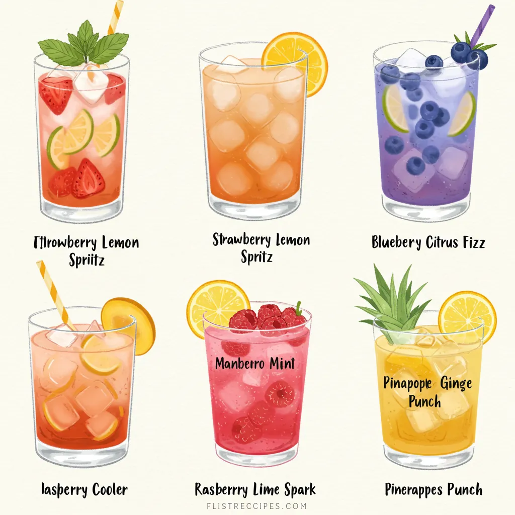 BEST RECIPE for 7 Refreshing Fruit Mocktails: Ultimate Summer Beverage Collection Perfection